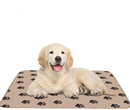 Supporto per Incontinenza Lavabile - 4 Strati - Assorbente - Impermeabile - 80 x 90 cm - Materiale Premium - Adatto per Asciugatrice - Mat di Cane