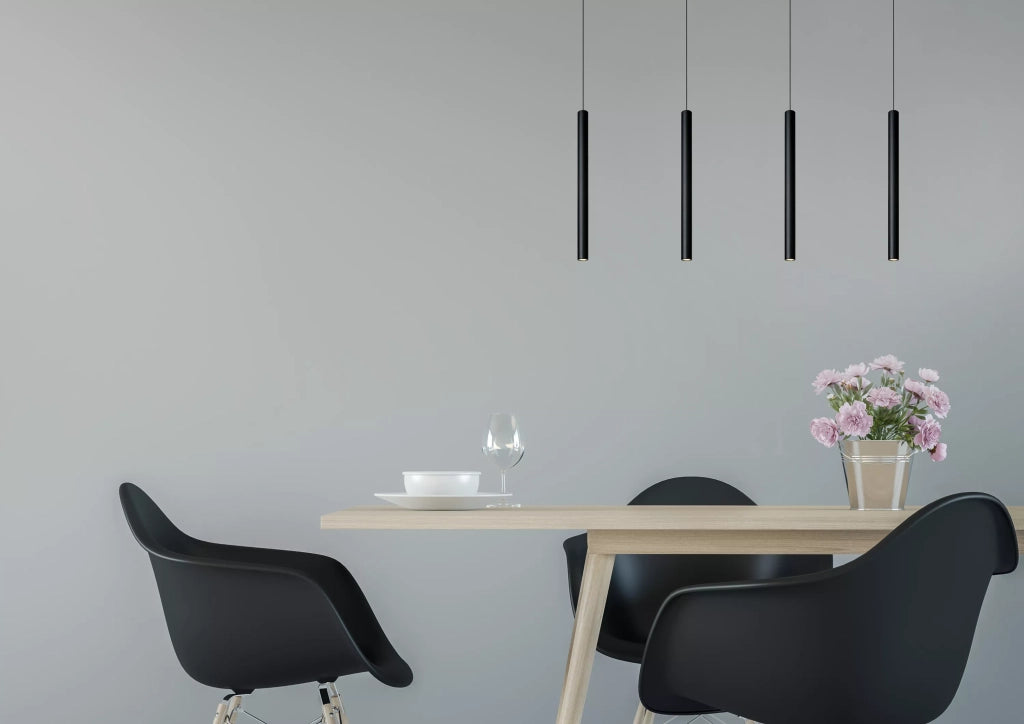 Lampada a sospensione Lorenz Lucide nera LED 16W dimmerabile