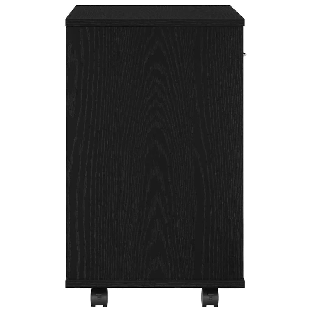 Armadio con ruota Rovere Nero 46 x 36 x 59 cm Legno multistrato 862673
