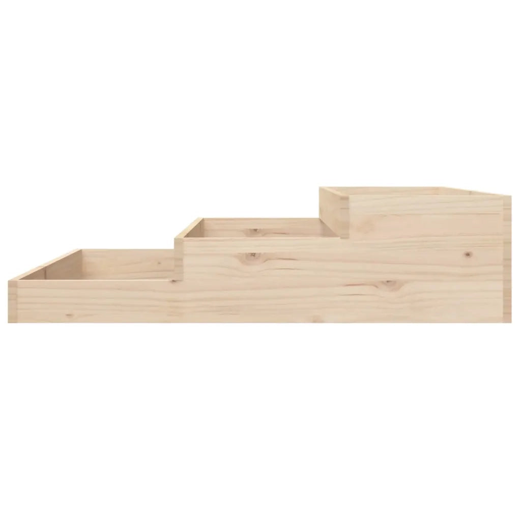 Fioriera | Cassetta per fiori | Vaso 107x107x27 cm in Legno Massello di Pino