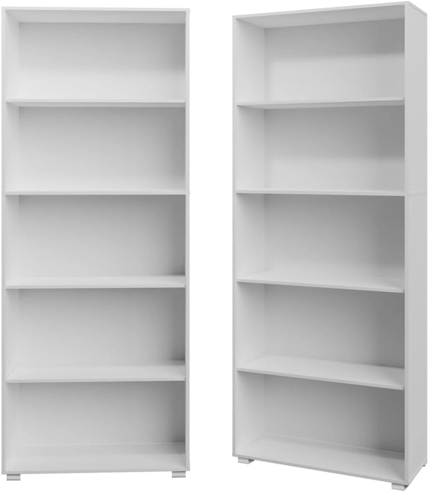 ® Libreria Scaffale Vela 190cm 5 Ripiani Mobile Archiviazione Documenti Ufficio Soggiorno