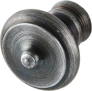 Vitello in rame con maniglia a mano ø 20mm - maniglia rustica per mobili - maniglia per mobili - nero verniciato - ferro - liscio - 20mm