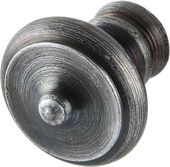 Vitello in rame con maniglia a mano ø 20mm - maniglia rustica per mobili - maniglia per mobili - nero verniciato - ferro - liscio - 20mm