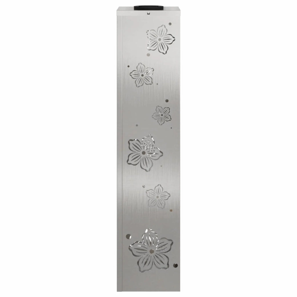 Faro LED solare per sentieri 2 pz Argento Acciaio inossidabile CFW6571367