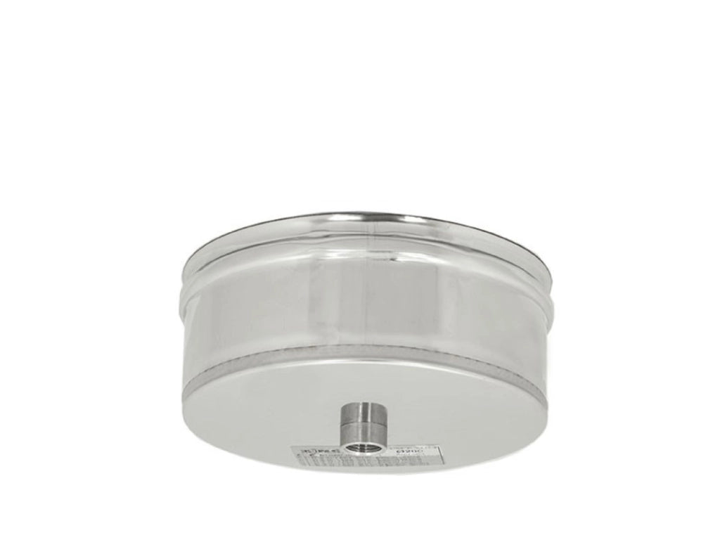 Tappo Condensa Monoparete Acciaio Inox Con Spurgo Diametro 140 - Zinco Calabria