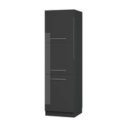 Vicco Mobile per forno da incasso Antracite lucido 60 cm