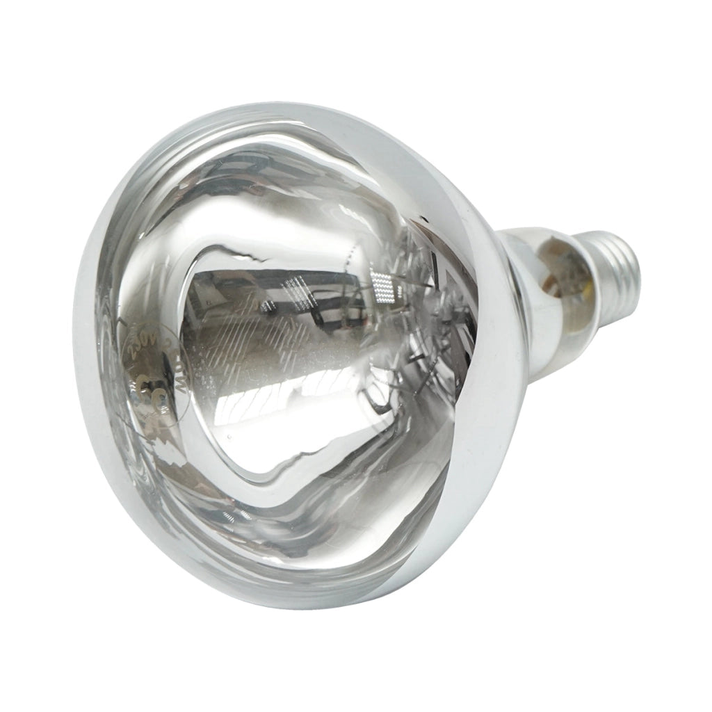 Lampadina riscaldante a infrarossi per pulcini e animali, E27, 250W, 230V.