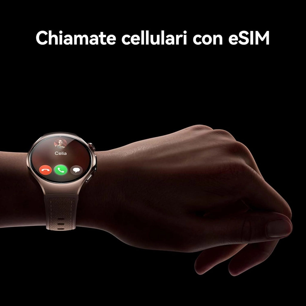 HUAWEI WATCH 5, 46mm Smartwatches, Tecnologia Multi-sensing X-TAP, SpO2 dal Polpastrello, Health Glance, eSIM, con App ECG, HRV, 30 mesi di Garanzia, Android e iOS, Nero