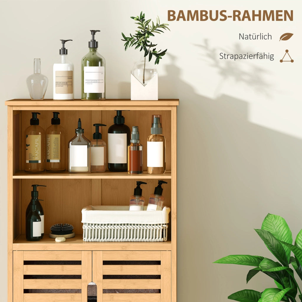 Armadietto da Bagno in Bamb¨´ ¨C zephmum ¨C 50x29x92 cm Naturale