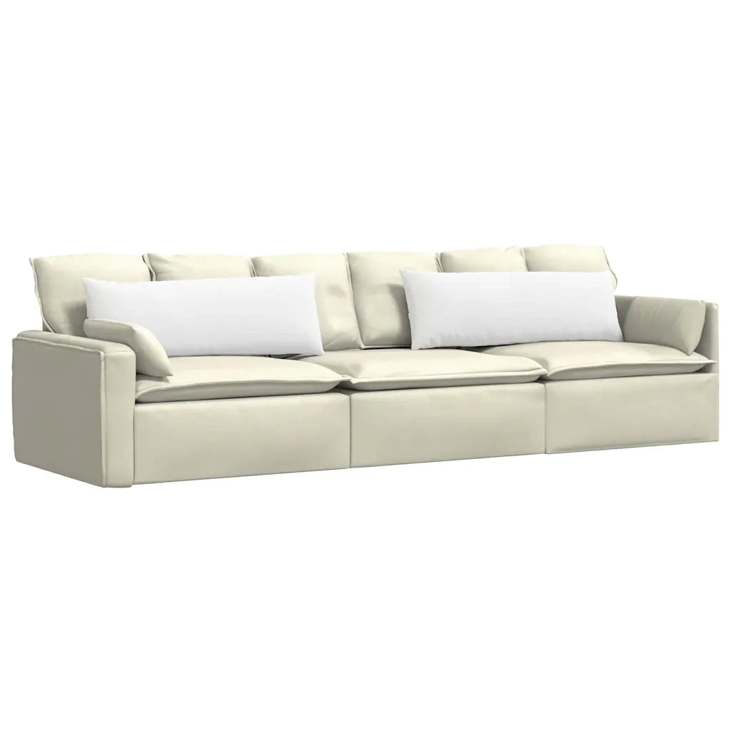 Cuscini da Divano 2 pcs Bianco 120 x 40 cm Tessuto