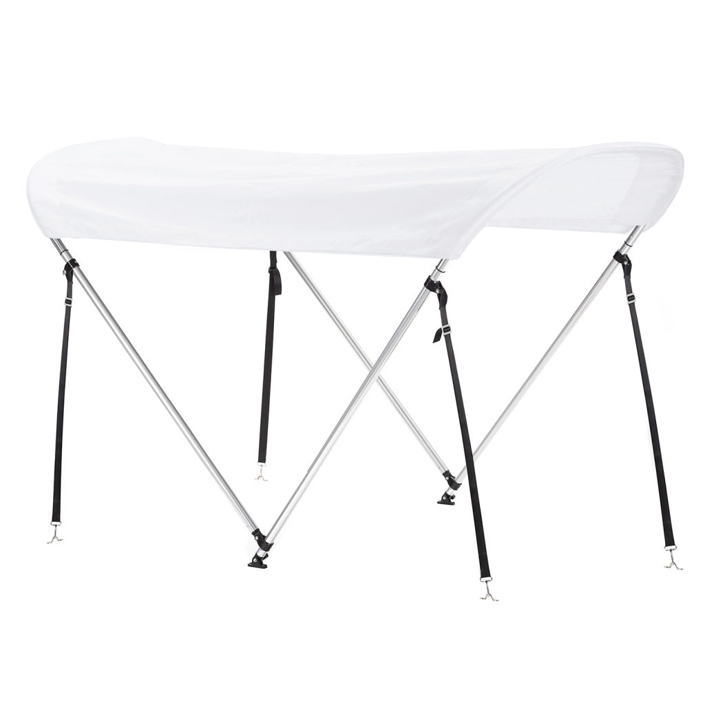 Tendalino Coprisole 130-150Cm Con Struttura Cromo Lucido Per Barche In Vetroresina