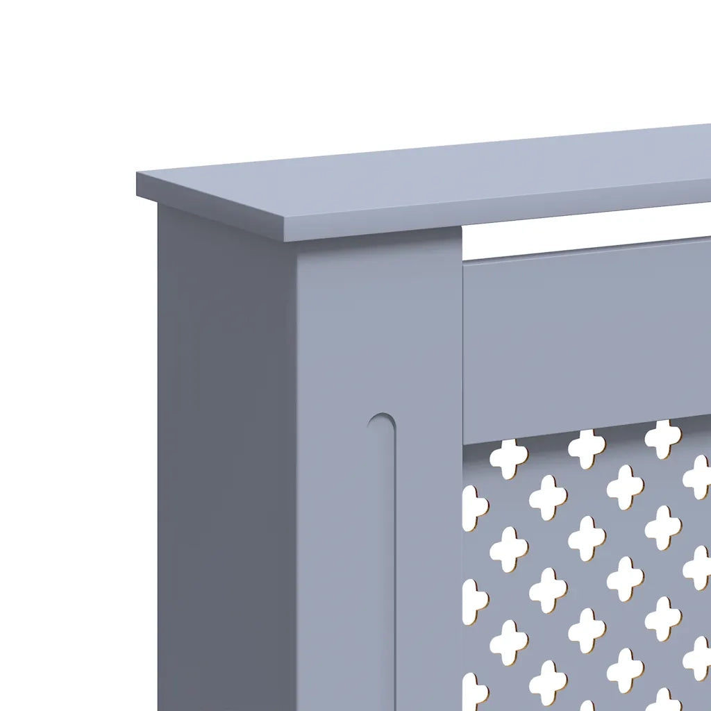 Copertura per Radiatore Antracite 152x19x81 cm in MDF 288194