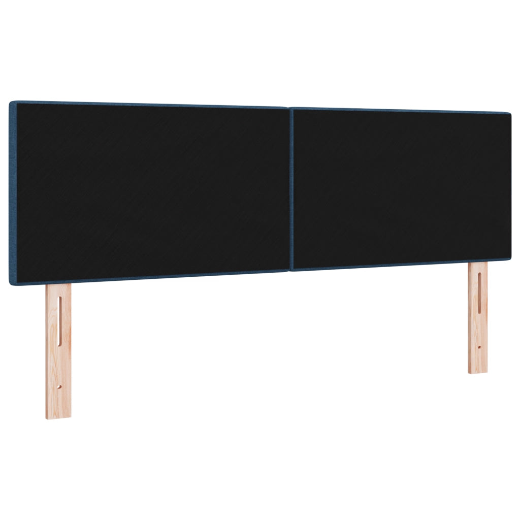 Testata LED  Con Bottoni Blu 80 cm in Tessuto