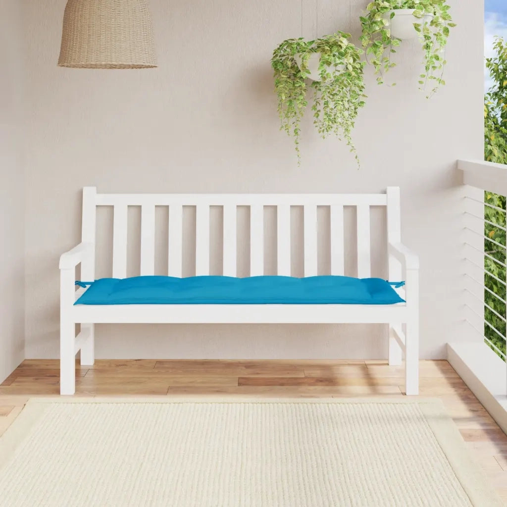 Cuscino per Panca-Cuscini per panchina Azzurro 150x50x7 cm in Tessuto Oxford