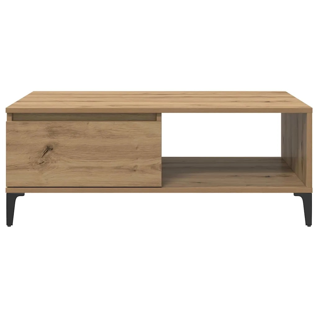 vidaXL Tavolino da salotto rovere artigianale 90 x 60 x 35 cm
