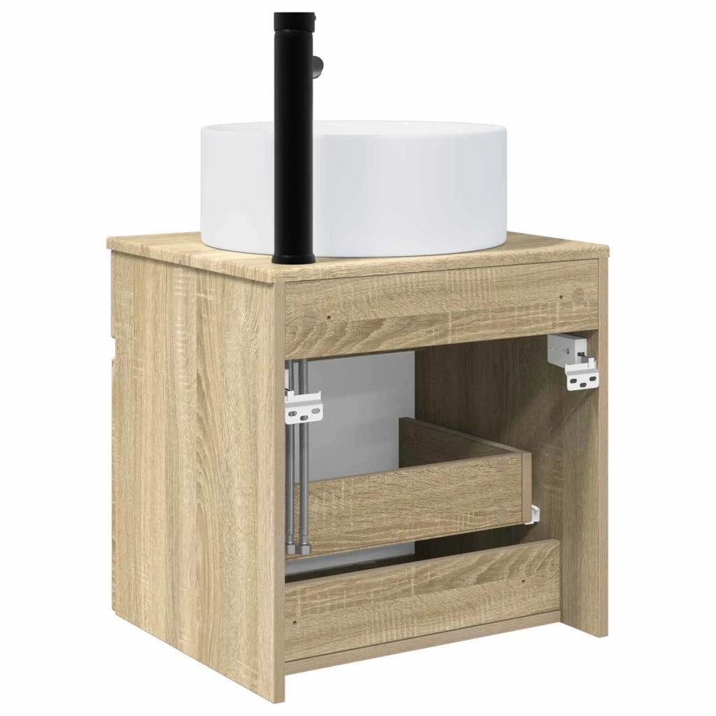 Mobile lavabo da parete Rovere Sonoma 49 x 44,5 x 65,5 cm