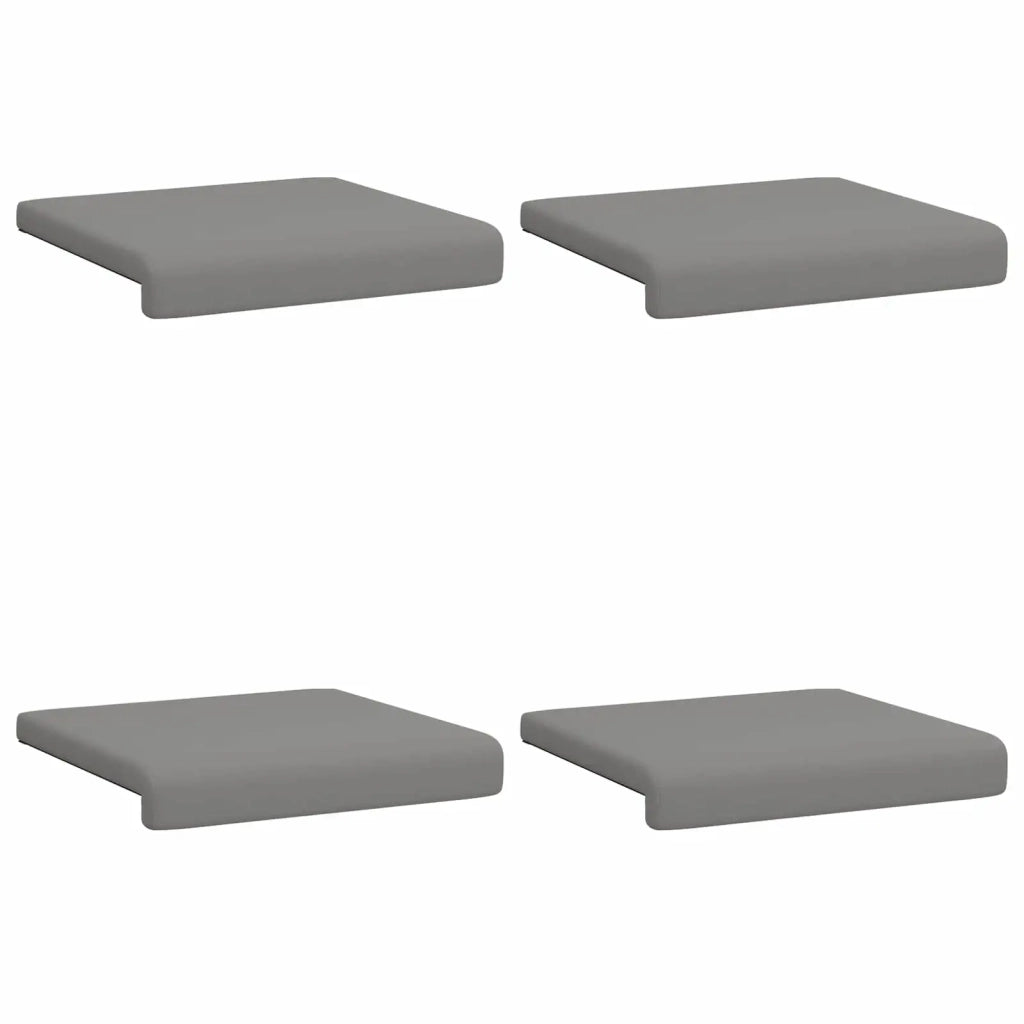 Cuscino per panchina 4 pcs Velvet testurizzato Grigio Scuro 42043160