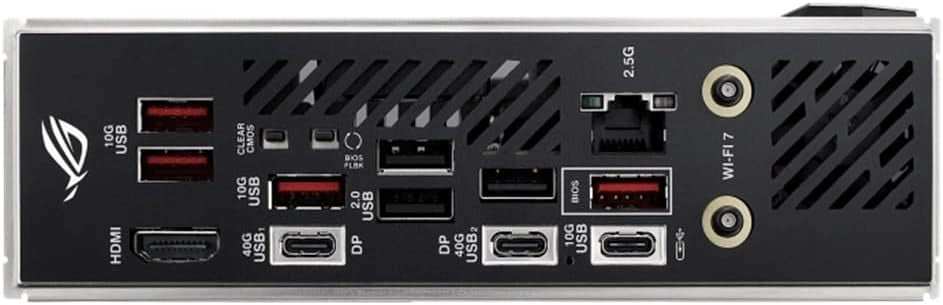 ROG Strix X870-I Gaming WiFi Scheda madre AMD, 10+2+1 stadi di alimentazione, slot DDR5, due slot M.2, PCIe 5.0 con pieno supporto per le GPU di nuova generazione, WiFi 7, porte USB4 e Aura Sync