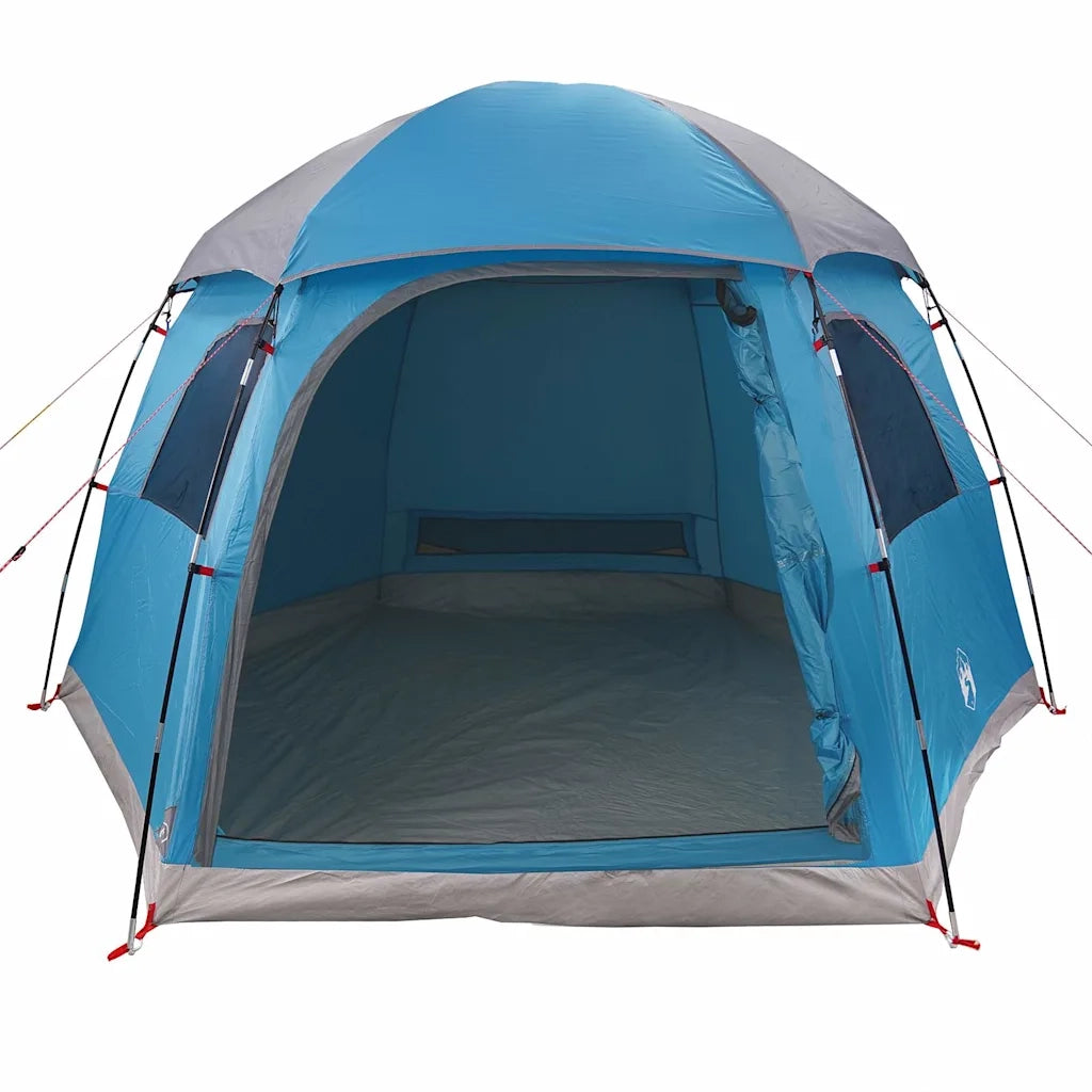 Tenda Familiare Igloo per 6 Persone-Tenda da campeggio Blu Impermeabile
