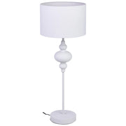 Lampada da tavolo in metallo bianco 30x30x80h cm