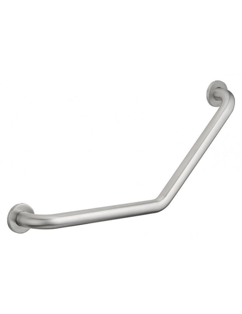 Maniglione bagno disabili, barra di ausilio angolare, 135° 350x350mm, diametro Ø 32mm, acciaio inox 304 satinato - THIRARD