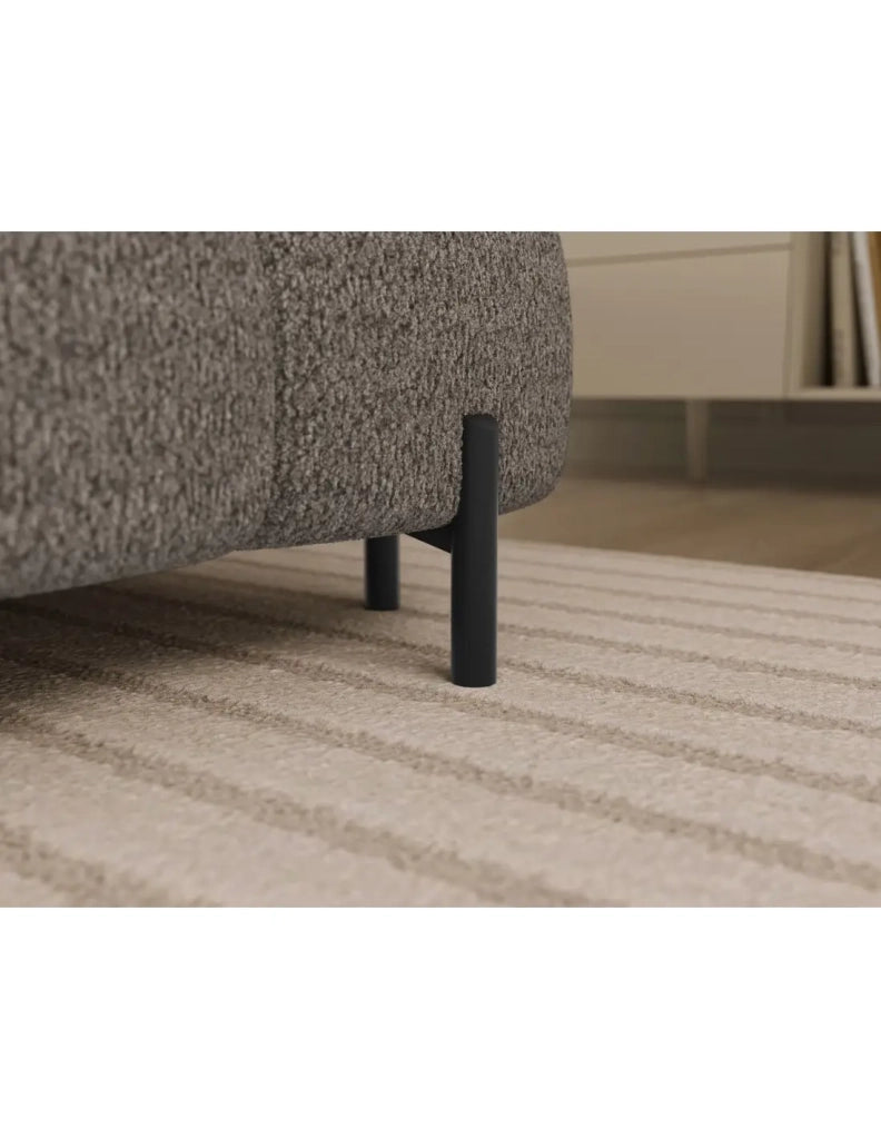 Divano panoramico convertibile Beige scuro angolo sinistro FERARIA 358x93x202cm