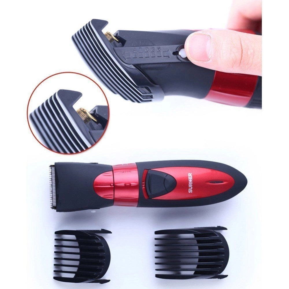 Trade Shop - Rasoio Tagliacapelli Surker Hc-7068 Ricaricabile Capelli Rasatura Barba -