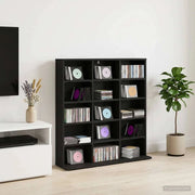 Mobile per CD Rovere Nero 96 x 23,5 x 97,5 cm 8012667
