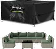 Copertura per tavoli da giardino e set di mobili da giardino impermeabile, 420D tessuto di Oxford, anti-UV, resistente all'inverno, 300 x 250 x 100cm