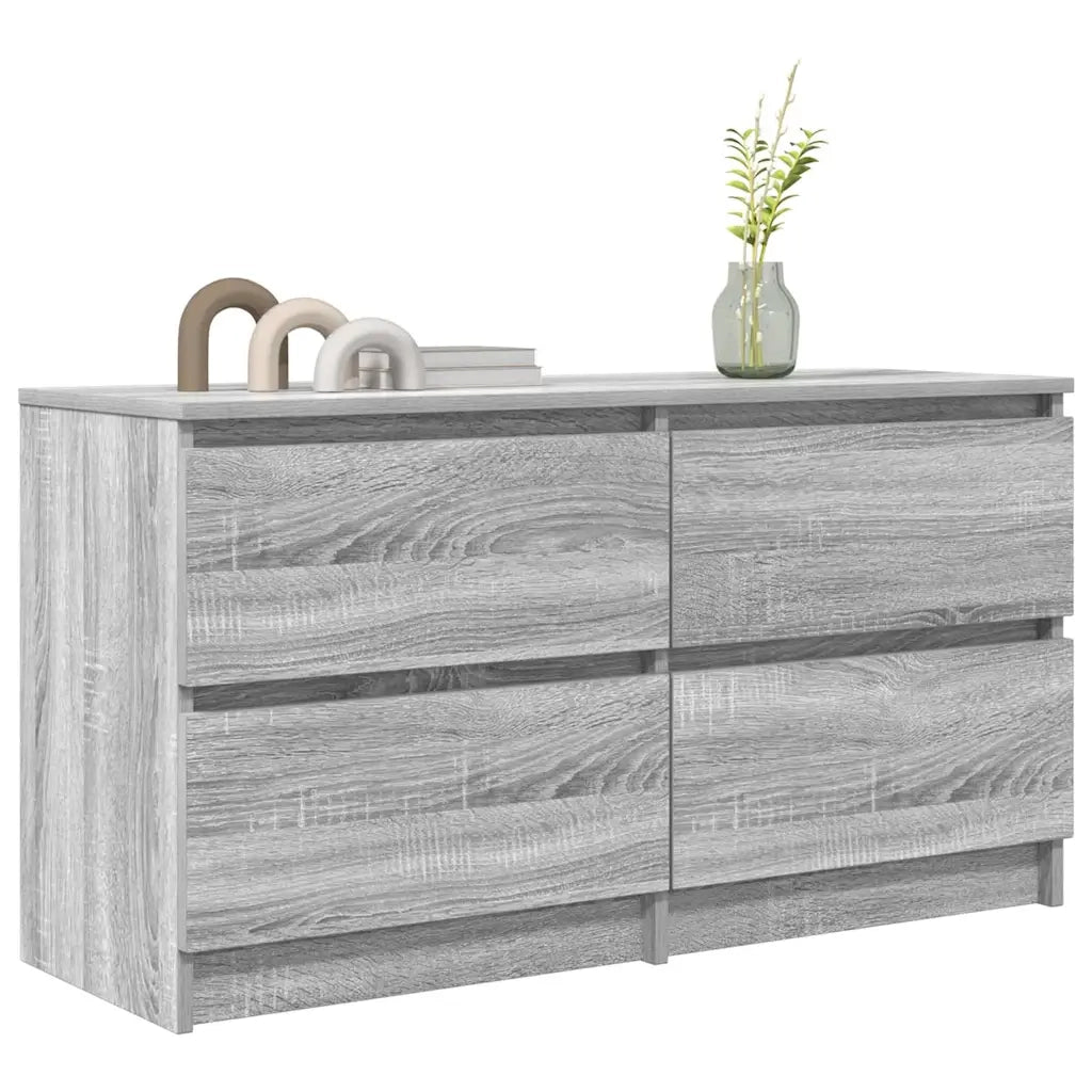 Mobile TV Grigio Sonoma 100x35x54 cm in Legno Multistrato