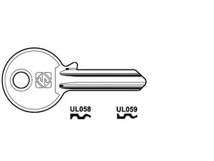 CHIAVI PER CILINDRI UNIVERSAL 5 SPINE PICCOLE IN ACC. NICH.- - UL058 DX - 100 pezzi SILCA
