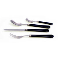 Servizio Set di Posate 24 Pezzi in Acciaio Inox Rivadossi Sandro Giulietta Nero