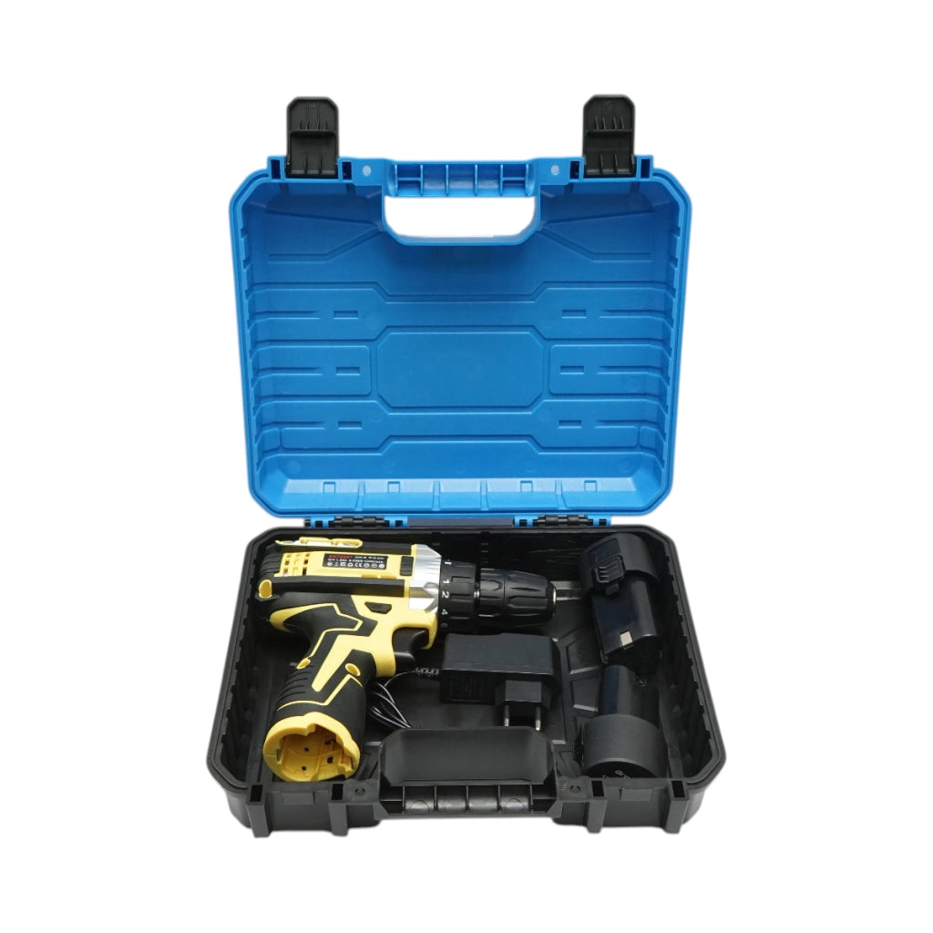 Avvitatore e trapano con 2 batterie 12V, 1.5Ah agli ioni di litio, coppia 25Nm, mandrino da 10mm, 0-350/1350 giri/min Breckner Germany