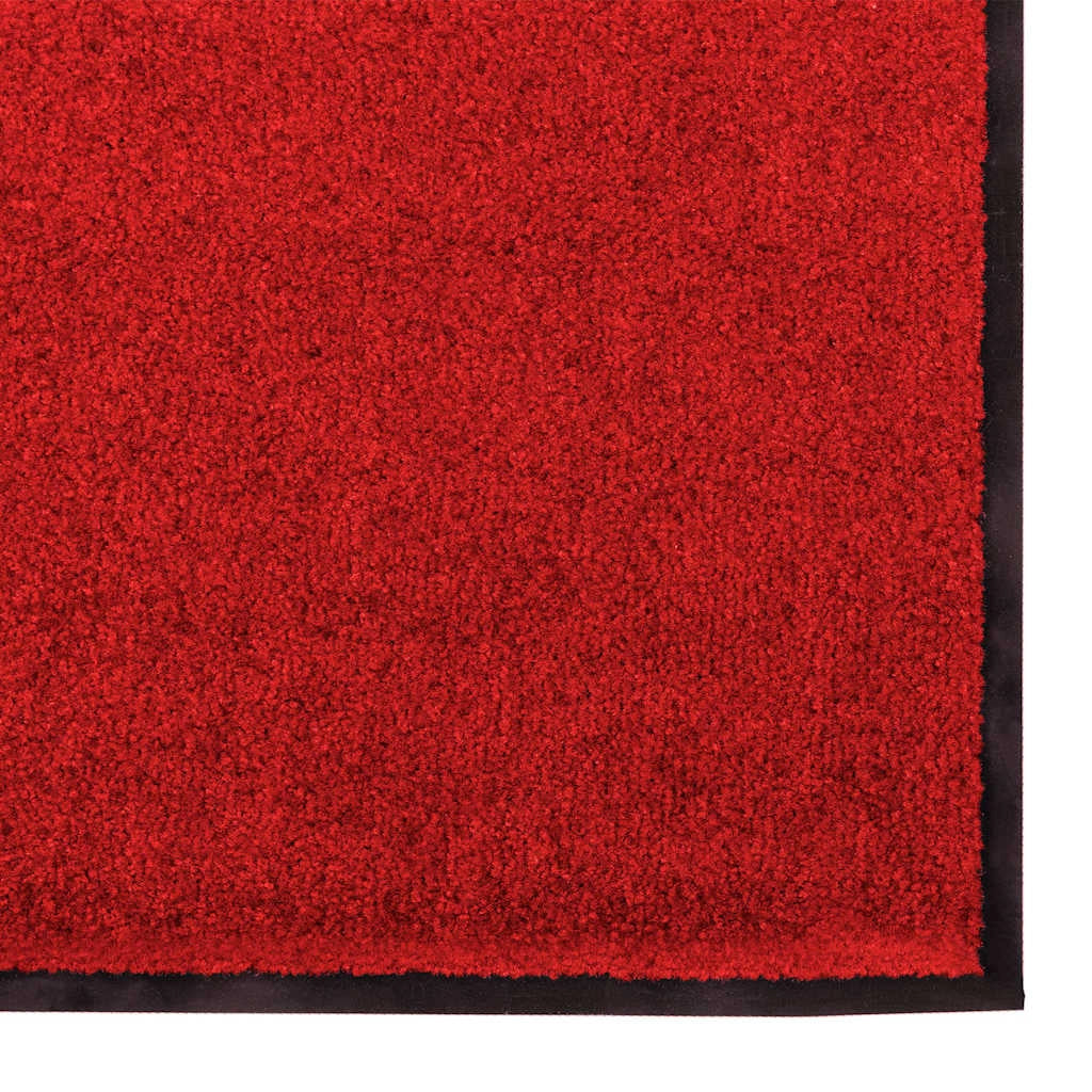Zerbino d'ingresso moderno rettangolare 250 x 120 cm facile da pulire adatto per uso interno ed esterno in poliammide rosso 02_0057928