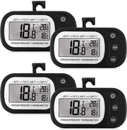 Termometro Digitale per Frigorifero con Display LCD - Funzione Max/Min - 4 Pezzi per Casa e Cucina