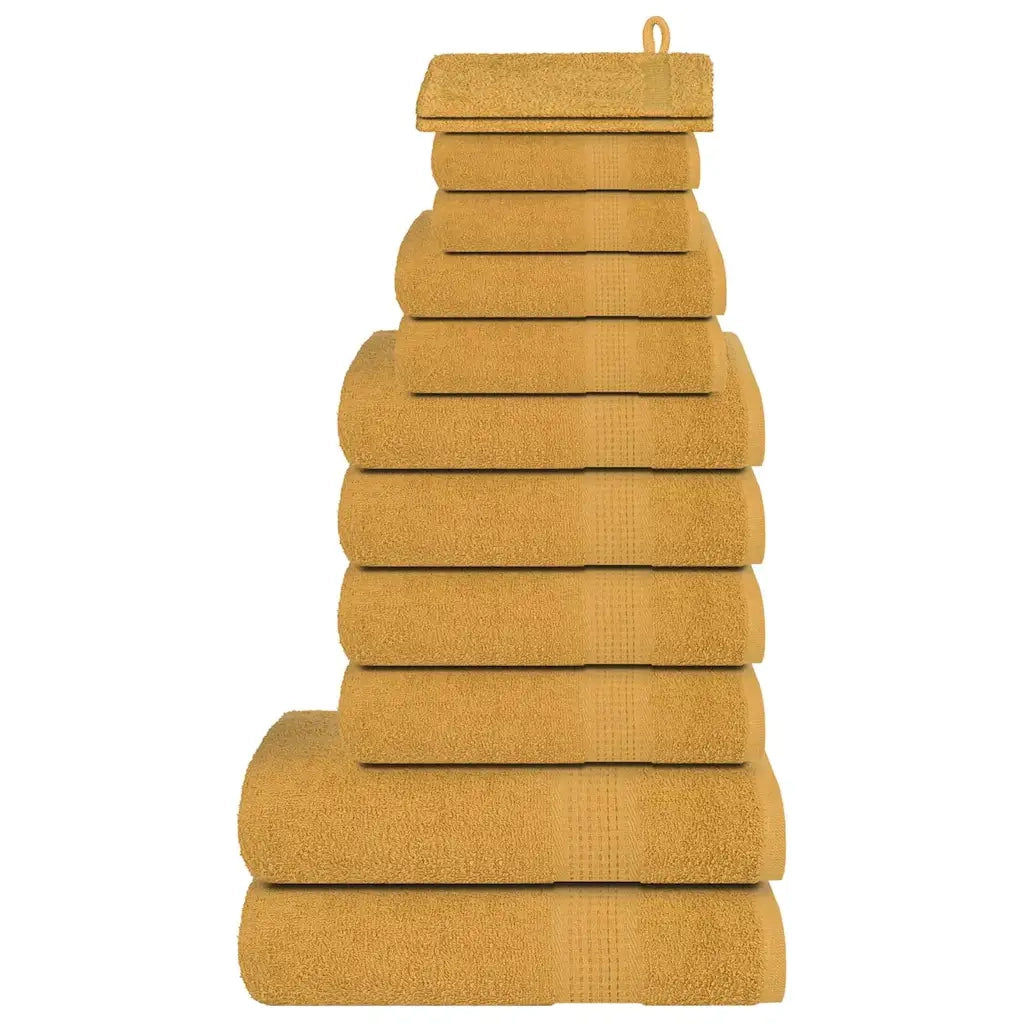 Set di asciugamani 12 pezzi FROGN Oro 360 g/m² 137101