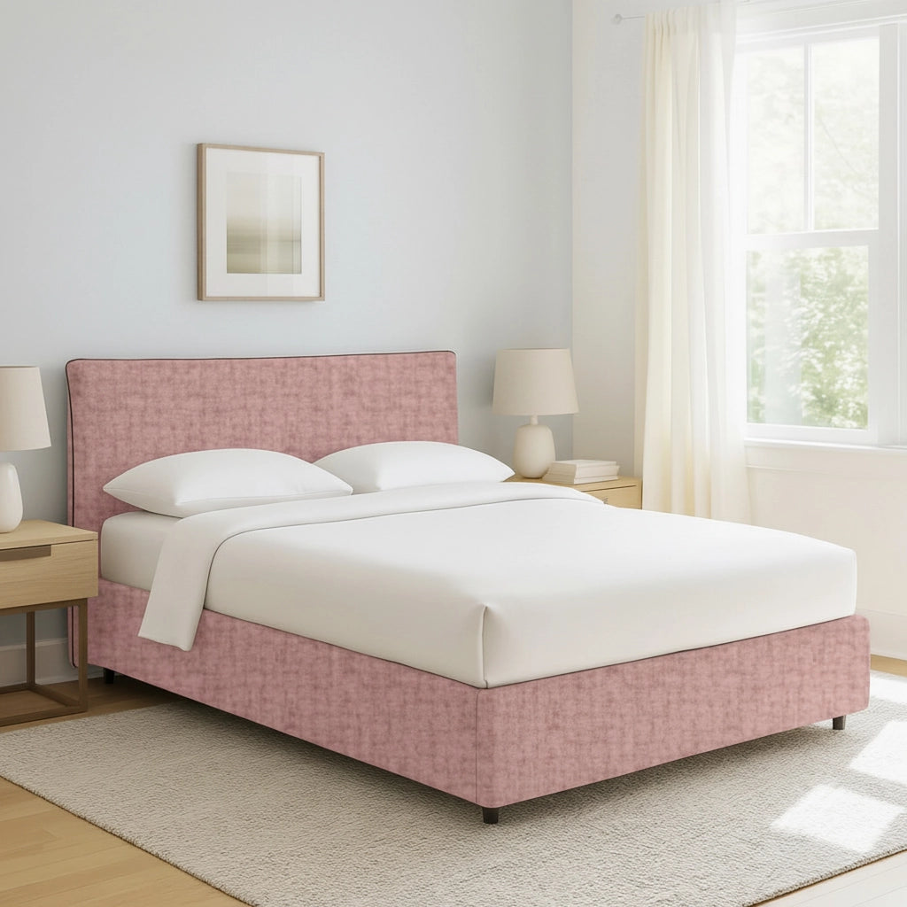 Staines, Letto Singolo Sfoderabile Made in Italy, Rosa