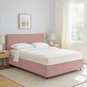 Staines, Letto Singolo Sfoderabile Made in Italy, Rosa