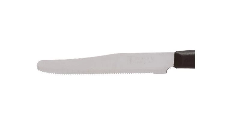 Coltellerie Bonomi Coltello da Tavola 6 Pezzi Manico Nero