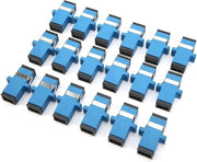 Connessione fibra ottica SC-SC (50 pezzi) - Flessibile SC-SC - Adattatore fibra ottica SC - Adattatore di connessione industriale - Cavo fibra ottica per audio.
