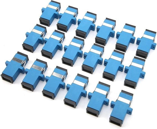 Connessione fibra ottica SC-SC (50 pezzi) - Flessibile SC-SC - Adattatore fibra ottica SC - Adattatore di connessione industriale - Cavo fibra ottica per audio.
