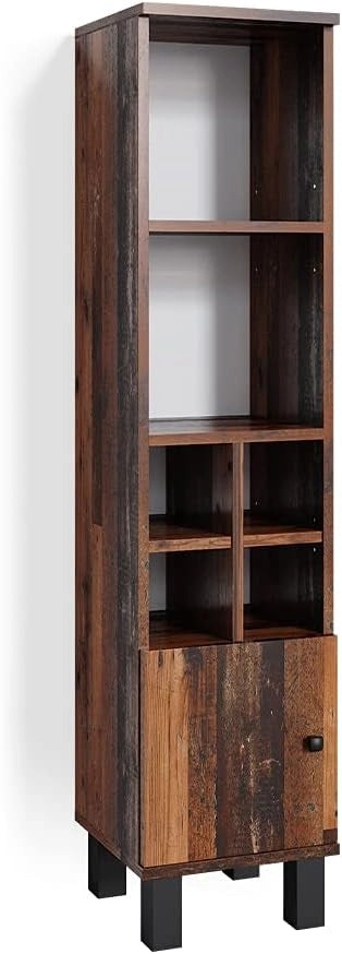 Mobiletto bagno Fynn, Rovere rustico, 30 x 130.6 cm porta piccola, per riporre accessori da bagno e come complemento a Fynn