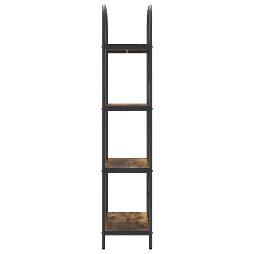 Libreria-Scaffale per Libri-Mobile di Stoccaggio Rovere fum¨¦ 60 x 30 x 146 cm Legno multistrato 533603