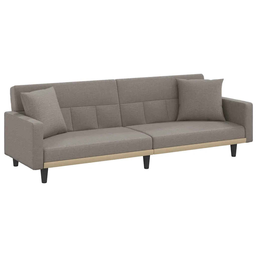 Divano Letto con Cuscini Tortora in Tessutocod mxl 119529