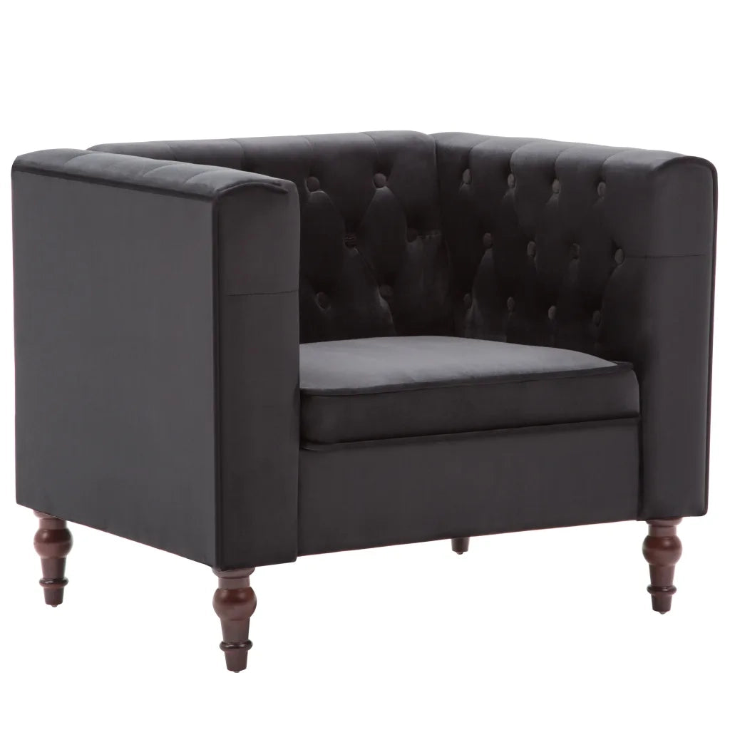 Poltrona Nera in Vellutocod mxl 130169