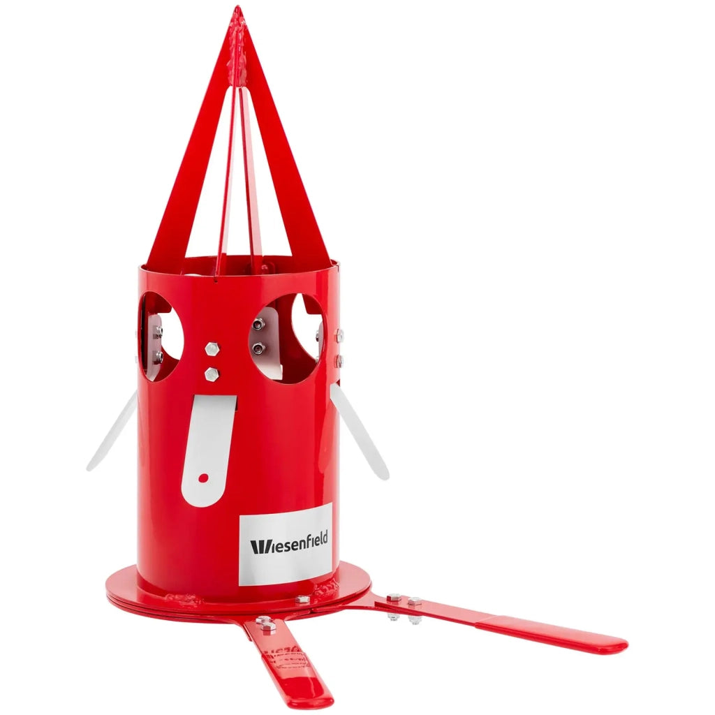 Unità di svuotamento big bag 47 x 47 x 33 cm ferro verniciato a polvere rosso 14_0010223