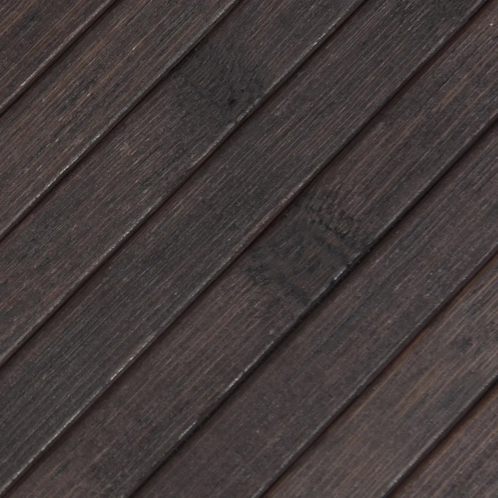 Tappeto Rettangolare Marrone Scuro 70x100 cm in BambÃ¹