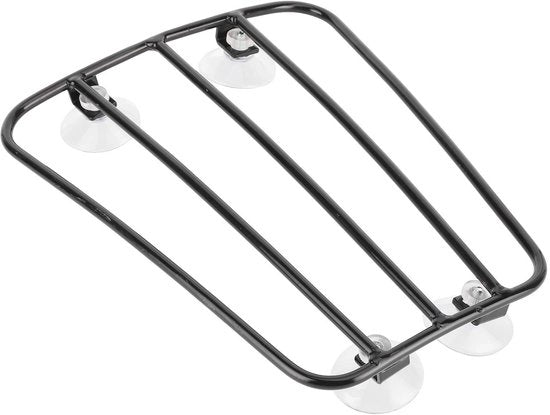 Bagagerek universale Zuignap - Bagagedrager - Stile Retro - Alta Qualità Metallo - Duraturo - Installazione Facile