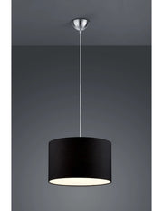 Sospensione Hotel 1xE27 Paralume Nero Ø40 cm Trio Lighting