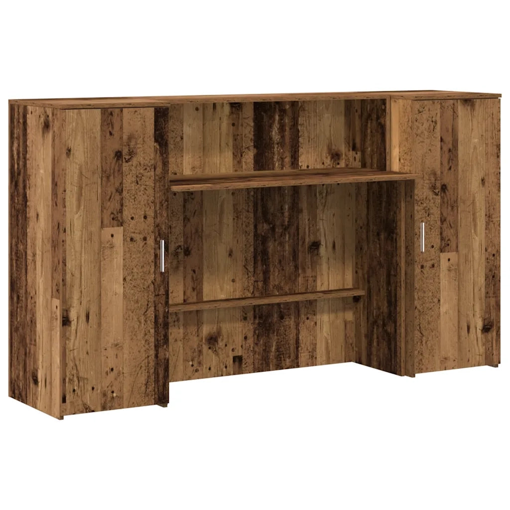 Banco Reception Legno Antico 180x50x103,5 cm Legno Multistrato 3324212